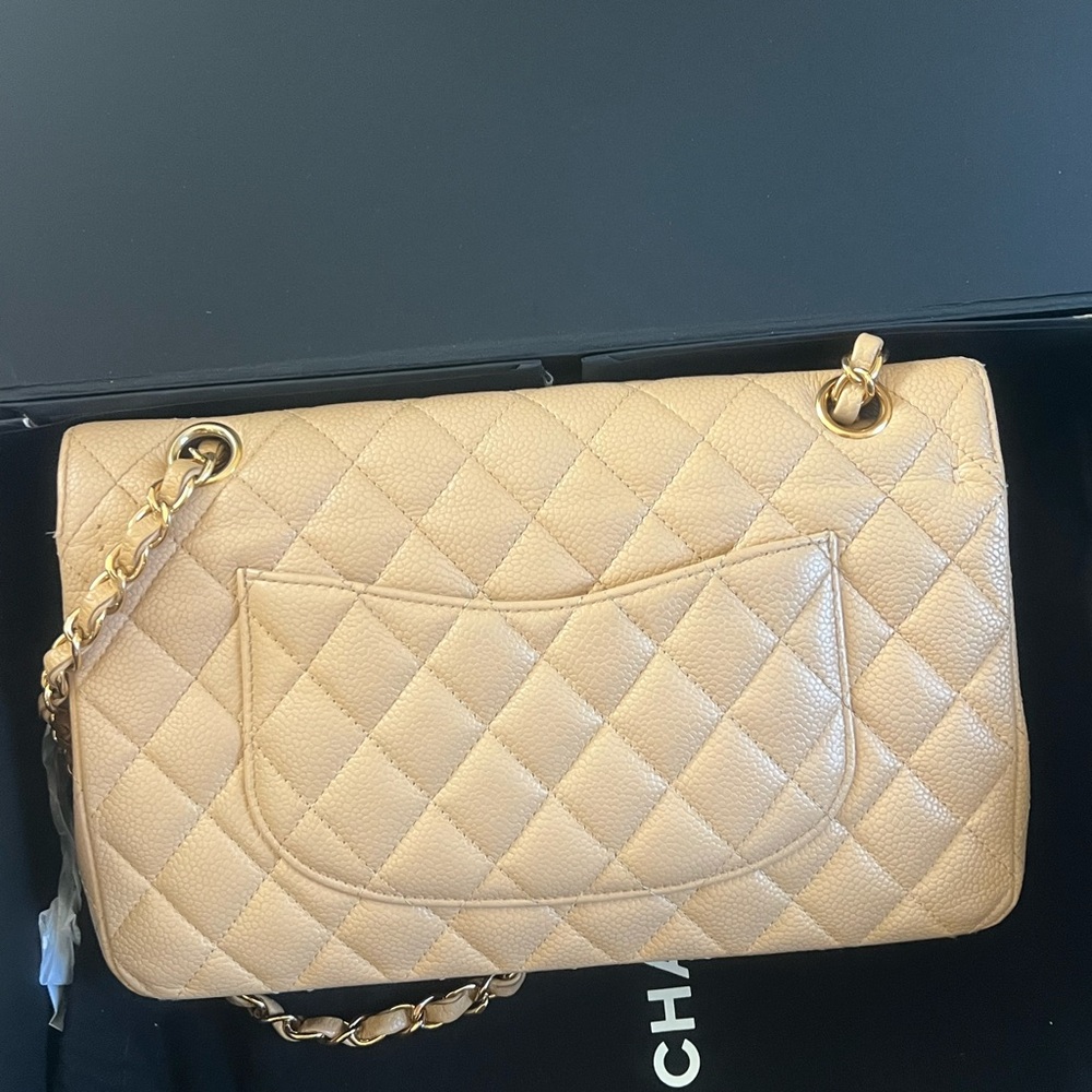 Chanel Classic Caviar GHW Double Flap Medium Size - Picture 3 of 12